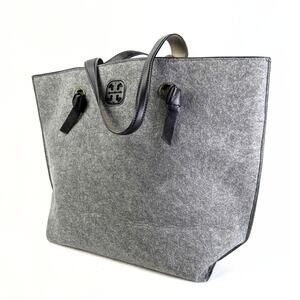Tory Burch Charcoal and Ebony Tote